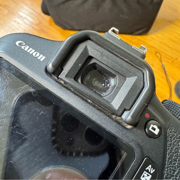 Cannon T5 Rebel DSLR with 55mm Fixed Lens, Accessories, Case, Batteries - Picture 7 of 13